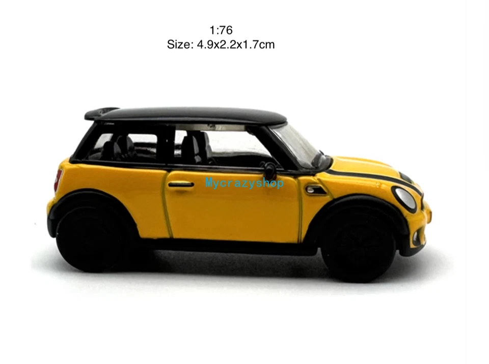 CR 1:76 Yellow New Mini Copper Sports Model Diecast Metal Car - Image 2 of 4