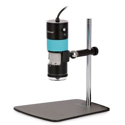 Amscope 5.1MP Polarized Handheld 10X-280X LED USB Microscope Ball Jt+Table Stand