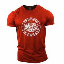 Printed T-Shirt Bodybuilding At The Gym Letter Pattern Comfortable Feeling