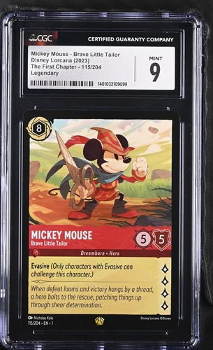 Mickey Mouse Brave Little Tailor PSA 9