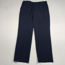 Izod Pants Men  s 34x30 Navy Blue Performance Chino Trousers Measures 34x29.5