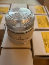 10 Klaxon 1W Xenon Flashguard Beacon with Clear Lens 12/24v DC - QBS-0035.