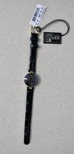 Women Rado Coupole Jubilee Watch 24mm black dial 4 diamonds leather band Quartz
