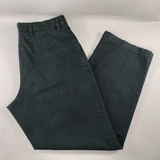 Dockers Relaxed Fit Pleated Black Khaki Pants Mens Size Actual 34x30