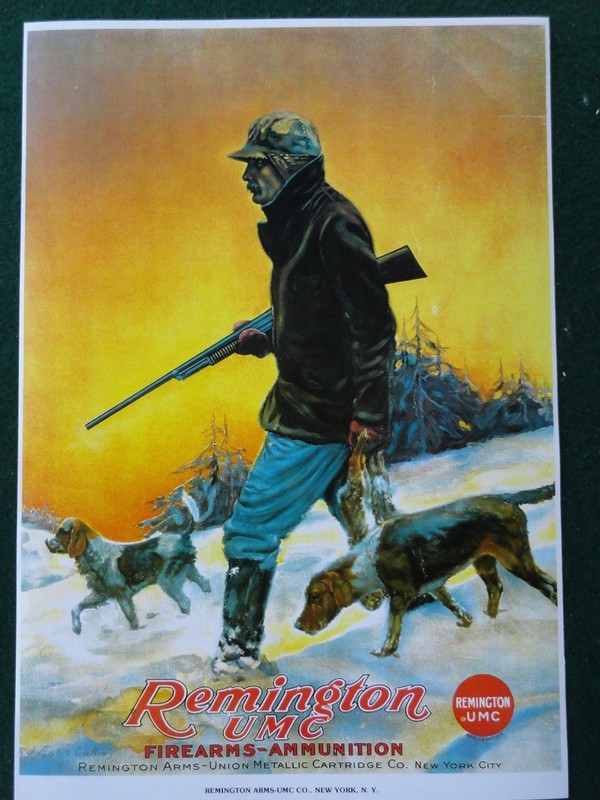 Remington Advertising Poster Firearms & Ammunition UMC-Co.