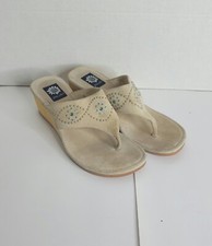 Yellow Box Beige 'Tender' Sandal Wedges Women's Size 10