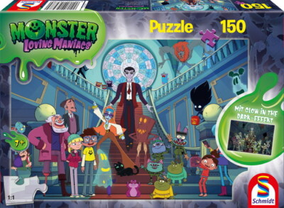 150 Teile Schmidt Spiele Kinder Puzzle Monster Loving Maniacs Monsterparty 56478