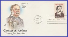 USA3 #2218c U/A ARTCRAFT FDC   21st Chester A. Arthur