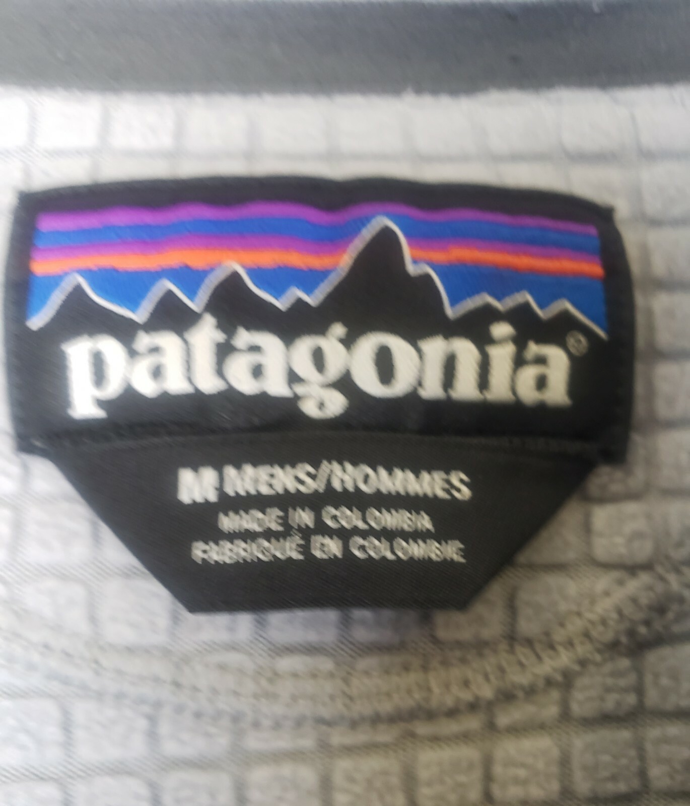 FILA Giacca Patagonia da uomo PolarTec grigio cerniera 1 4 cerniera anteriore tasca taglia Medium