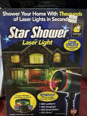 BulbHead Star Shower Motion Laser Lights Projector