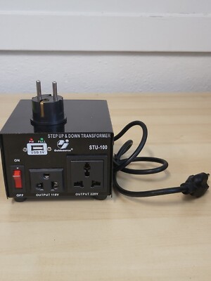 Goldsource Step Up and Down Transformer STU-100 with USB 240V