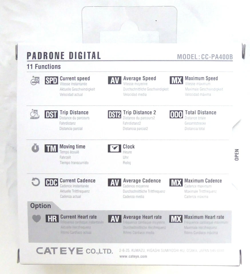 Cateye Padrone Digital Wireless with Sensors, Bluetooth - Image 2 of 2