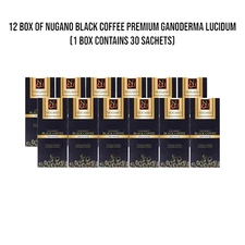 ☕ Nugano Black Coffee Premium 100% Organic Ganoderma Lucidum Reishi Dark