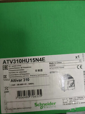 New  Electric ATV310HU15N4E ATV310, 1.5k， 2hp, 380-460V,    