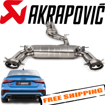 Akrapovic Evolution Titanium Exhaust for 2022-2024 Audi RS 3 Sedan