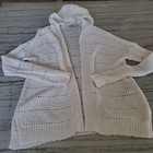 Abercrombie Kids White Crochet Open Cardigan Size 14 — photo 7