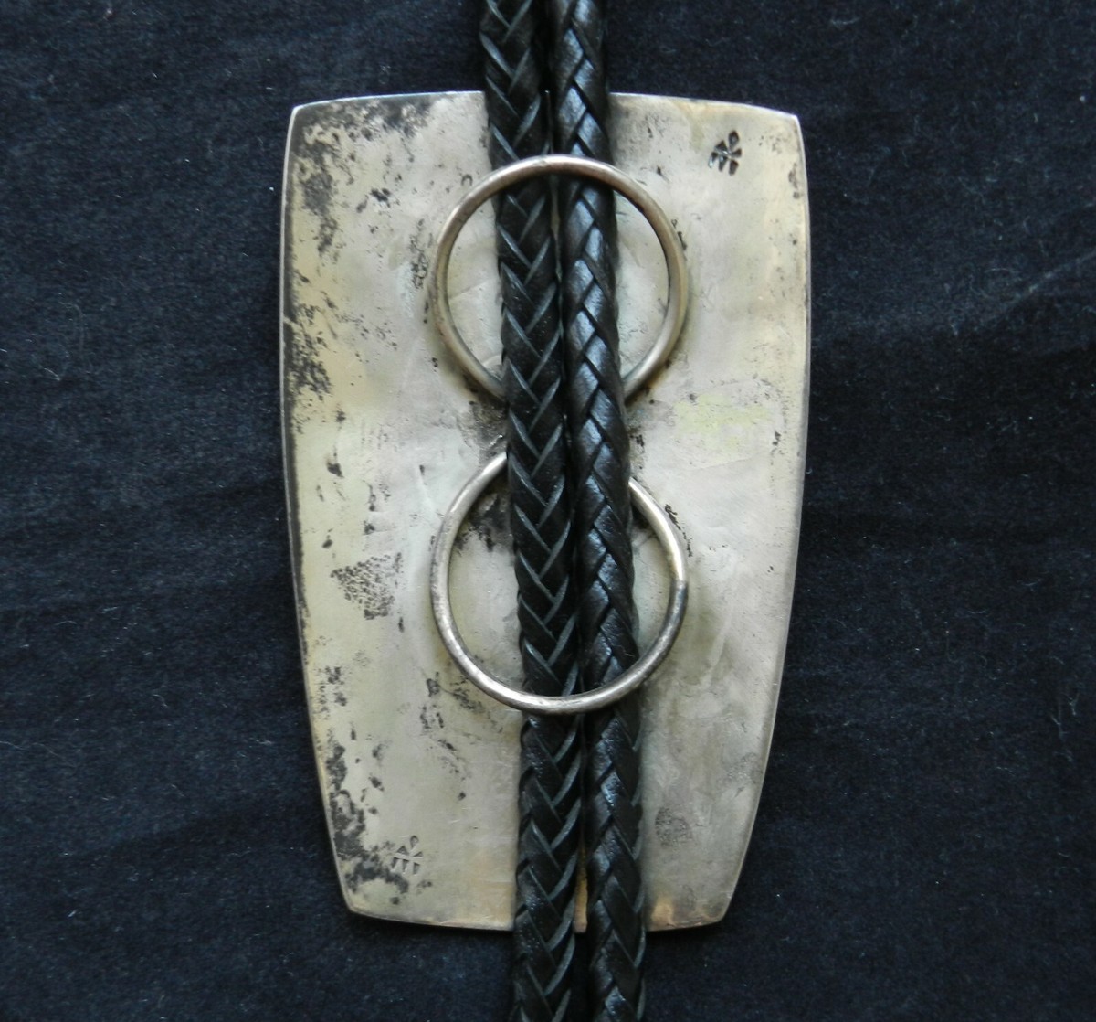 SUPERB* Bernard Dawahoya Hopi Sterling Silver Overlay Bolo Tie | eBay