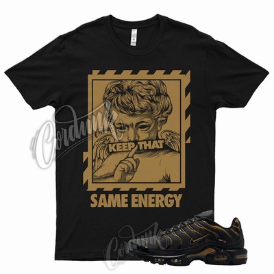 ENERGY Shirt for N Air Max Plus Cordura Black Orange Gold Atlanta Vapormax 90