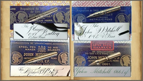 12 vintage John Mitchell's Pens 047 EF / 048 F / 075 EF / 0661 EF