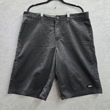 Dickies Men Shorts 36 Black Bermuda Work 12" Inseam