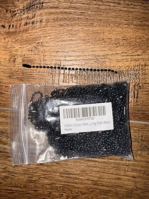 VIUJUH 150pcs Black Ball/Bead Chain by Foot for Jewelry Making