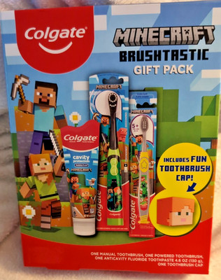 New Colgate Minecraft Brushtastic Gift Pack