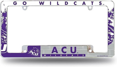 #ad Abilene Christian University Wildcats Metal License Plate Frame Chrome Tag... $20.23