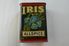 Vintage Iris Spice Tin Allspice
