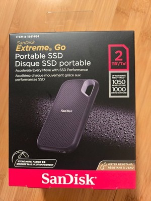 SanDisk NVMe Extreme Go Portable 2TB External SSD  USB 3.2 Gen 2 USB-C  ( New)