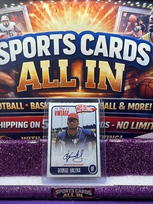 2020 Onyx George Valera On-card Autograph Baseball Card Cleveland