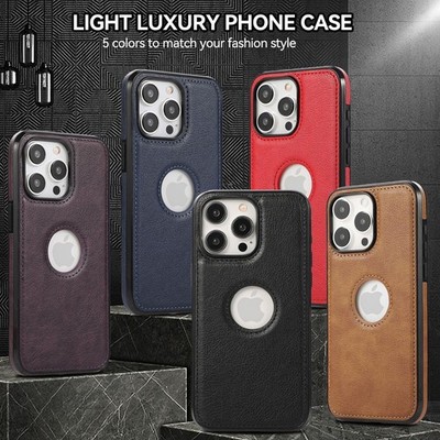 Leather Phone Case For iPhone 17 16 15 14 13 12 11 Pro Max XR 7 8 SE 16E Air