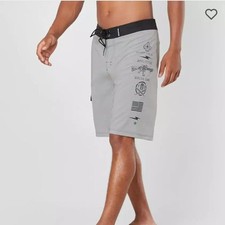 Affliction Buckle Black Premium Ready Boardshort shorts 36