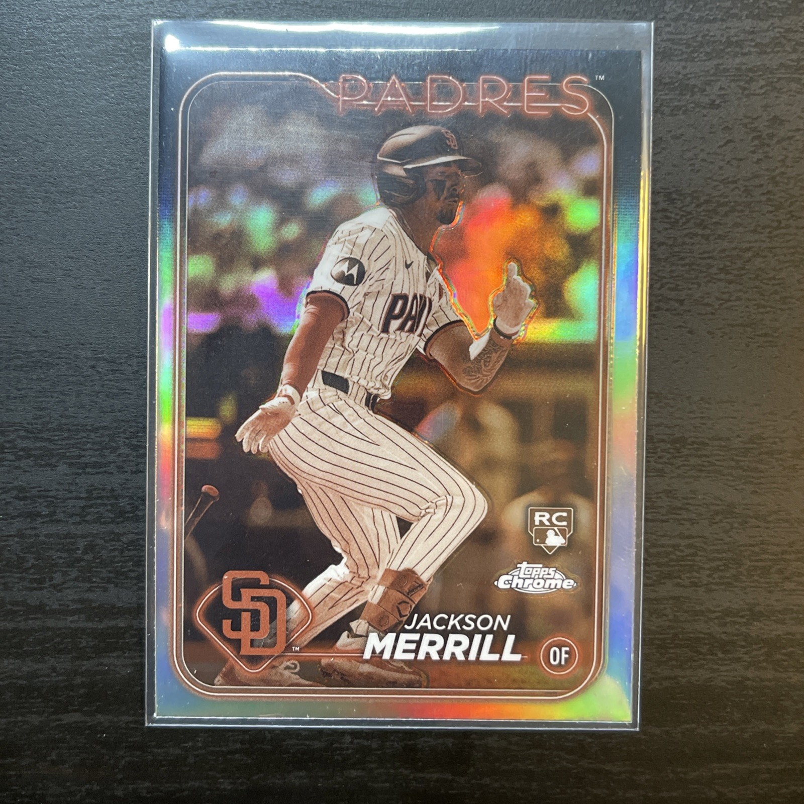 2024 Topps Chrome #207 Jackson Merrill Rookie Sepia Refractor Padres