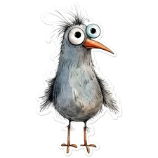 Funny Bird - Vinyl Decal Sticker - Car Window Laptop - ebn12502