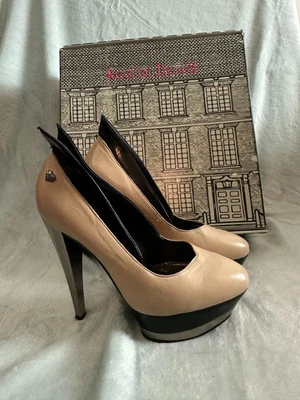 Red or Dead stiletto platform heels Rod Vixen Leather UK 4 - Image 1 of 4