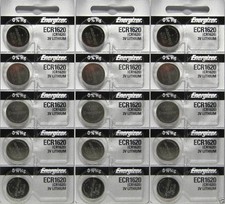 15 Pcs Energizer CR1620 CR 1620 ECR1620 3v Battery