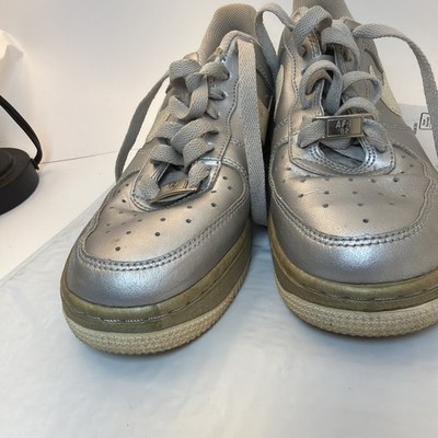 Air Force 1 Silver Size 10 Men s (missing Laces)