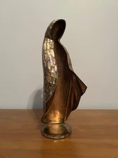 Vintage Los Castillo Taxco Madonna Sculpture, Abalone and Silver mother of pearl