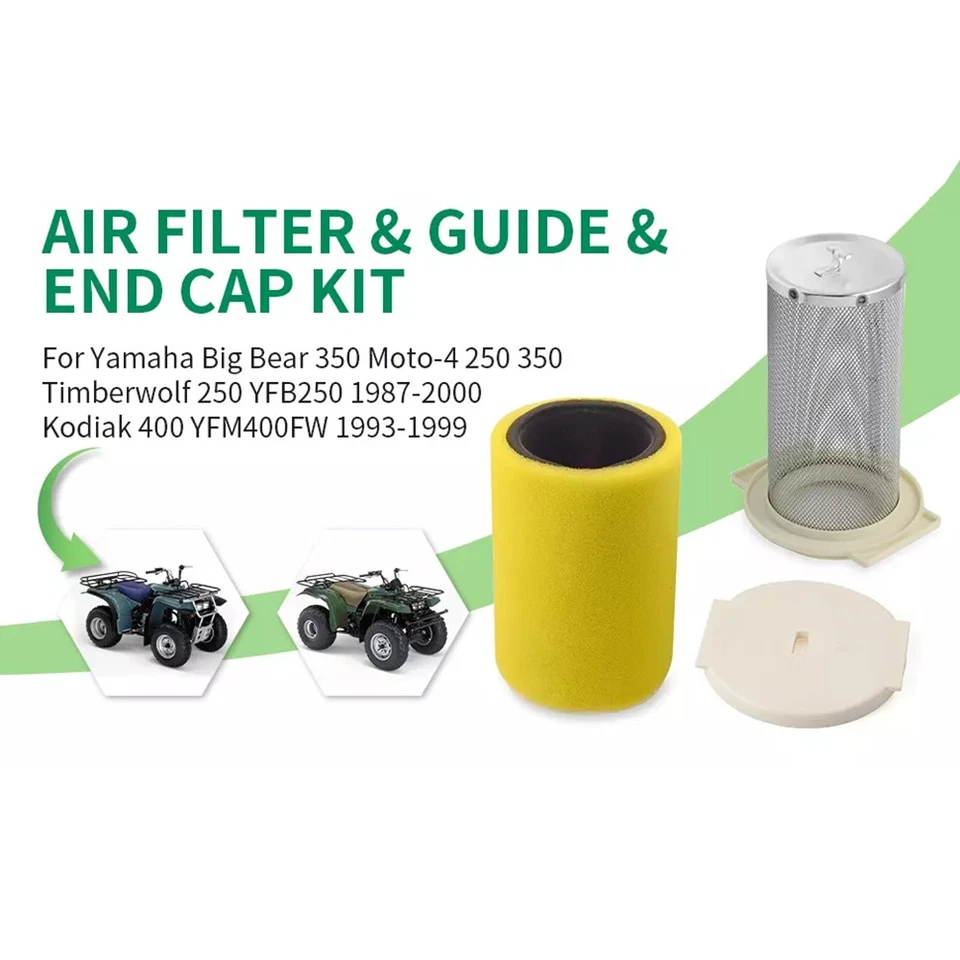 Filtro de aire y bujía guía para Yamaha Big Bear 350 YFM350 FH/FW/U 1987-1999 Foto 3 de 4