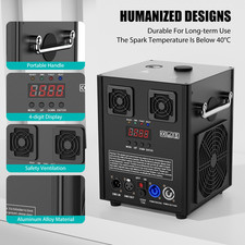 700W Large Cold Spark Firework Machine DMX Stage Effect Wedding DJ w/Flight Case