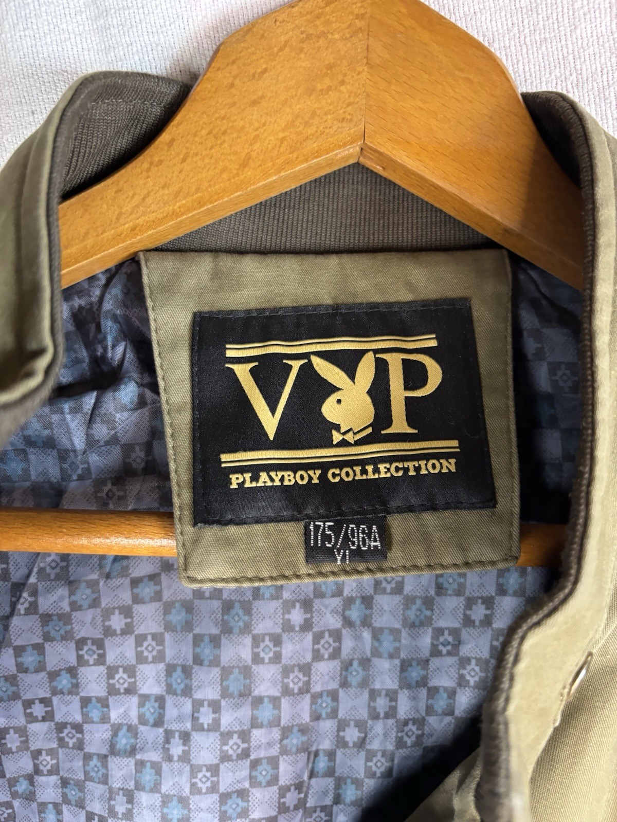 Playboy Collection Zip Up Jacket Large Green Bomb… - image 11