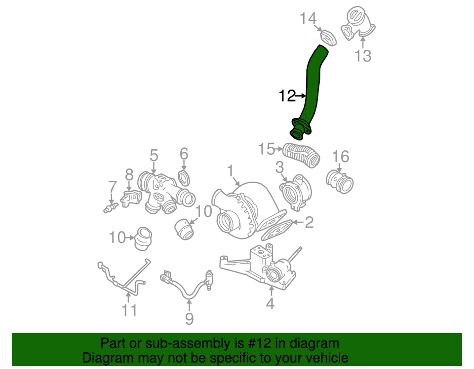 Tubo de escape original Ford F81Z-6K854-EA Foto 3 de 3