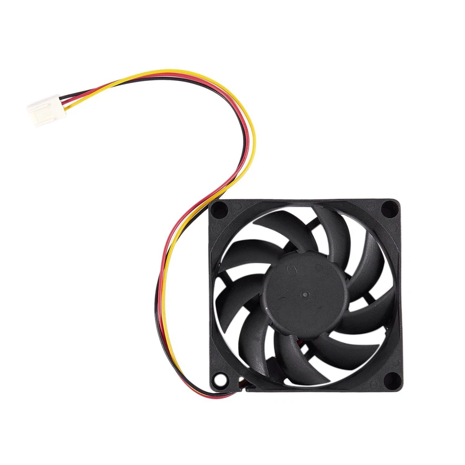 70x70mm 12V 3-Pin PC Computer Case CPU DC Brushless Cooler Cooling Fan2627 - Image 2 of 4