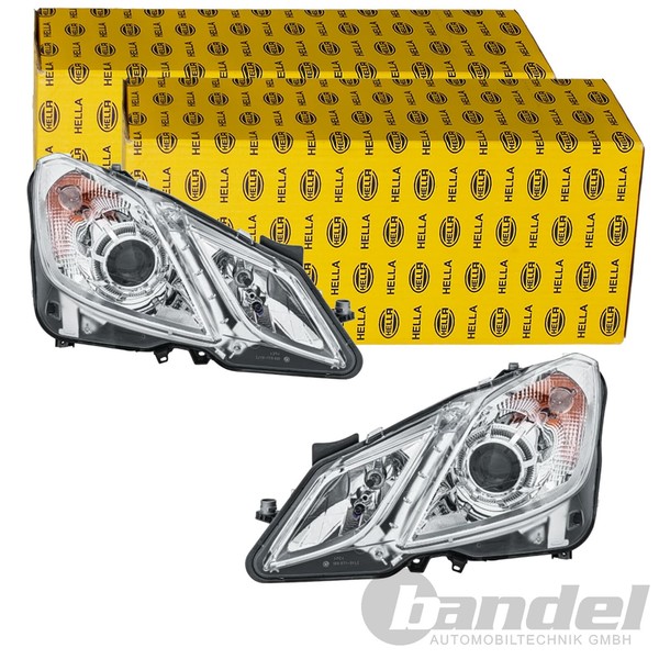 2X Hella Halogen Scheinwerfer Satz Passend FüR MERCEDES-BENZ E-KLASSE-image