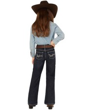 Wrangler Girls' "W" Swish Embroidery Bootcut Jeans - 09MWGER
