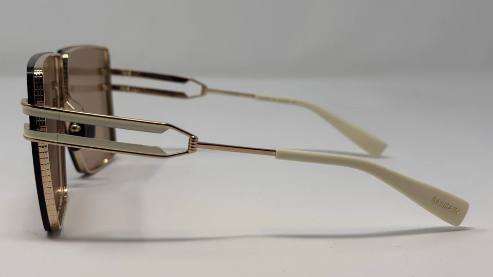 Gafas de sol BALMAIN GENDARME BPS 109C 66 marco dorado/hueso lentes MARRÓN 66 mm Foto 2 de 4