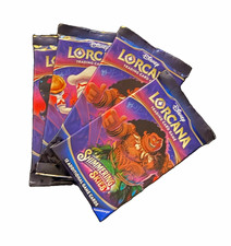 Disney Lorcana TCG Shimmering Skies Booster Pack Lot 4 Loose Packs Unweighed