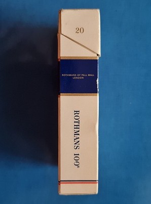 how much is a packet of 20 rothmans cigarettes VINTAGE UNITED KINGDOM ROTHMANS 100'S CIGARETTE PACKET TOBACCO EMPTY BOX