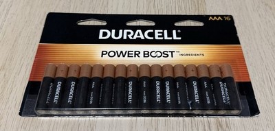 Duracell AAA Triple A Power boost Batteries New 16 Pack 