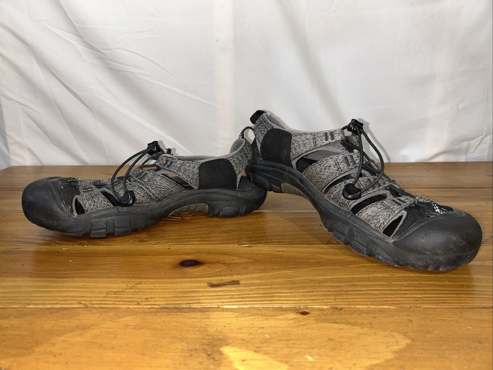 Sandali da trekking impermeabili KEEN Newport H2 nero grigio taglia 9 5 pesca acqua